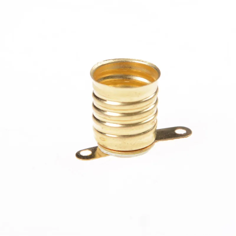 Description Picture 4 of item5 Pcs E10 Light Bulb Screw Base Straight PCB Socket Lamp Holder Copper Shrapnel Converter