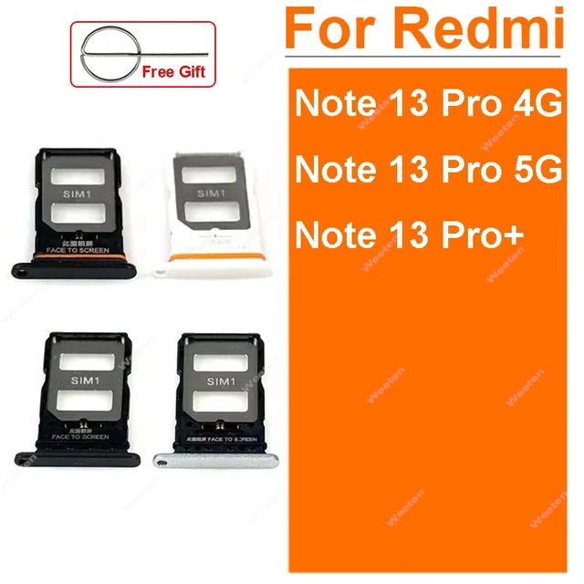 Xiaomi Redmi Note 13 pro,13 pro plus,4g,5g,修理部品用のSIMカード 
