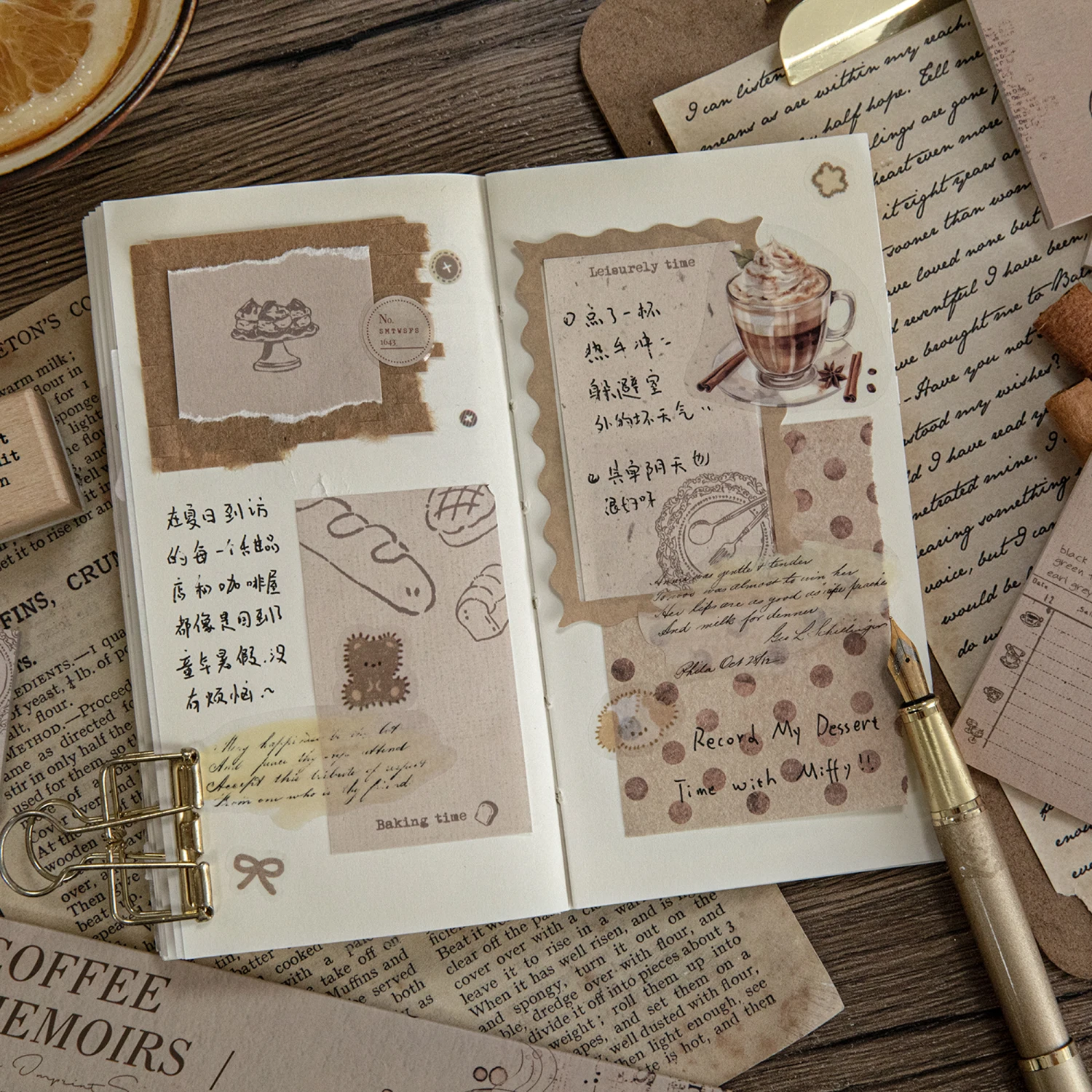 90 Sheets Vintage Minimalist Style Sticky Notes Retro Plant Self-Adhesive Memo Notepad for School And Office Supplies Planner - 6
