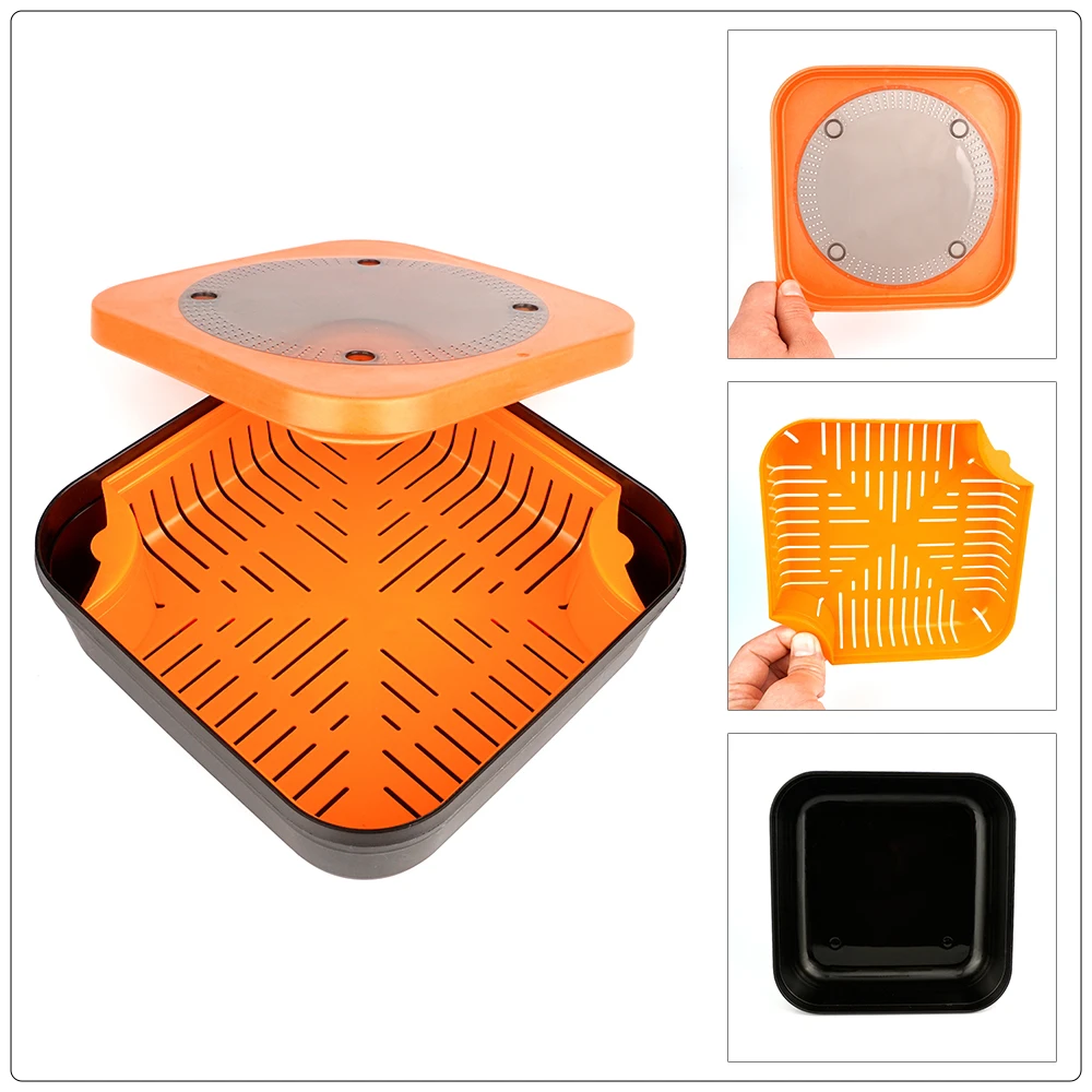 Hirisi Carp Fishing Live Worm Bait Box mit verstärktem Innenrahmen, auslaufsicherer Live Red Worm Bucket, atmungsaktiver Live Bait Container – Detail 9