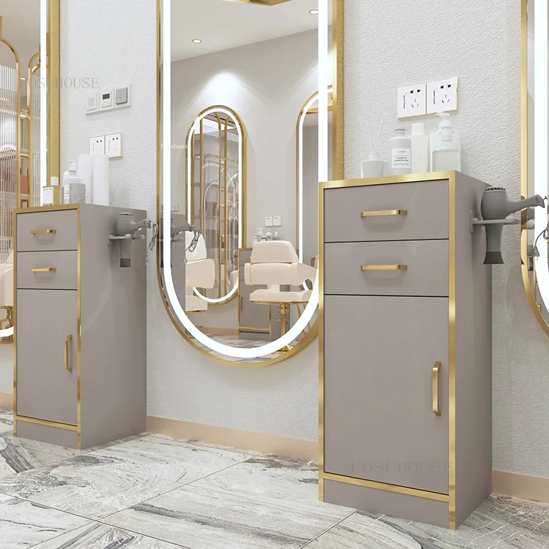 Multifunctional Salon Trolley Beauty Salon Hair Cutting Rack Barber Shop Tool Cabinet Hair Dedicated Vertical Tool Trolley
