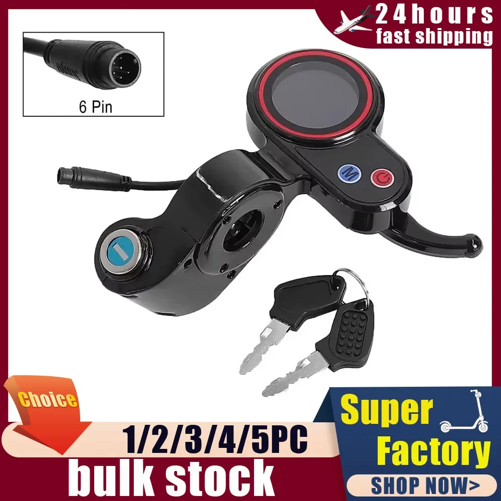 Pantalla LCD Scooter Eléctrico Pantalla LCD / Cuadro De Instrumentos MUEOSI Para Scooter Eléctrico Hitway H5 - Muestra Velocidad, Batería Y Permite Bloqueo Accesorios Patinete Electrico