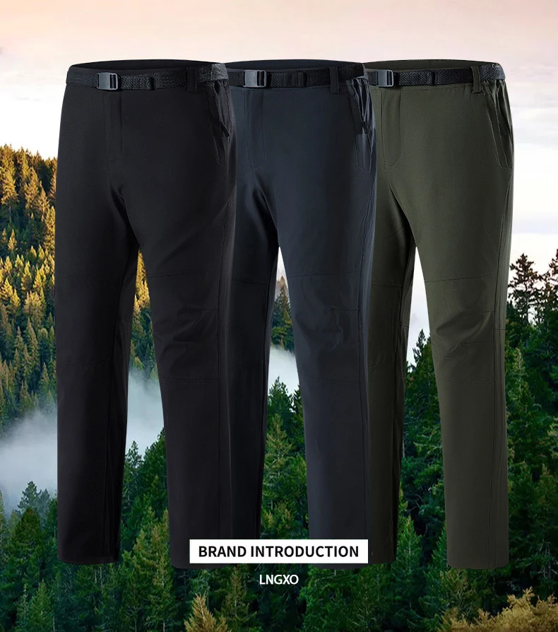Description Picture 4 of itemLNGXO Men Hiking Pants Outdoor Quick Dry Cargo Pants Camping Climbing Trekking Mountaineering Waterproof Trousers Elasticity