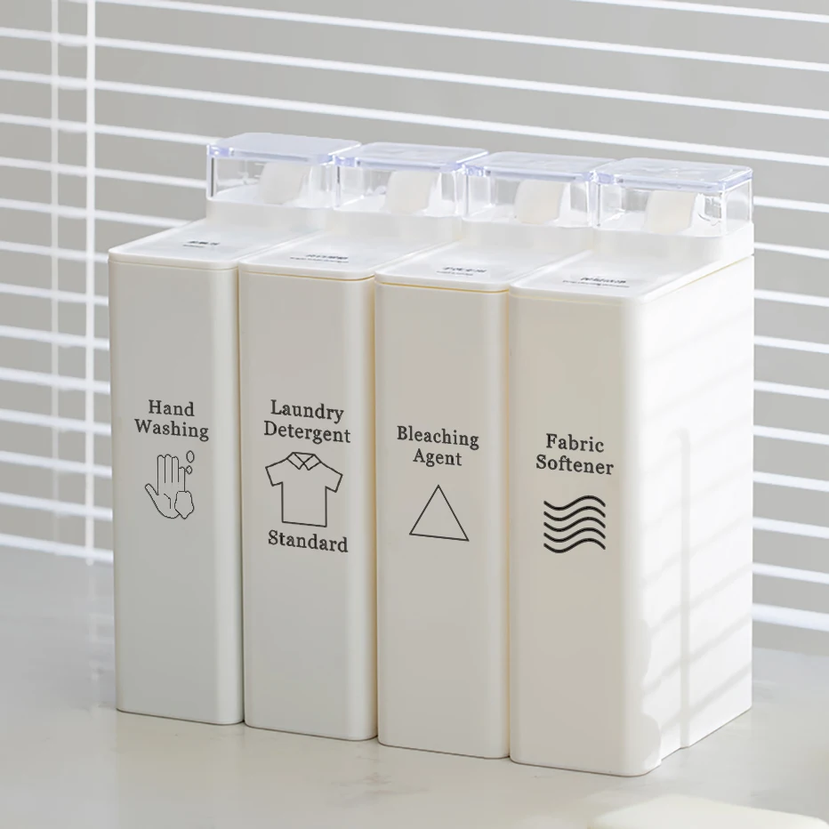 Laundry Bottle Labels Detergent Softener Bleaching Agent Scent Booster Sign Posted Stickers Printed Labels Dispenser 3/10pcs bathroom labels sticker set
