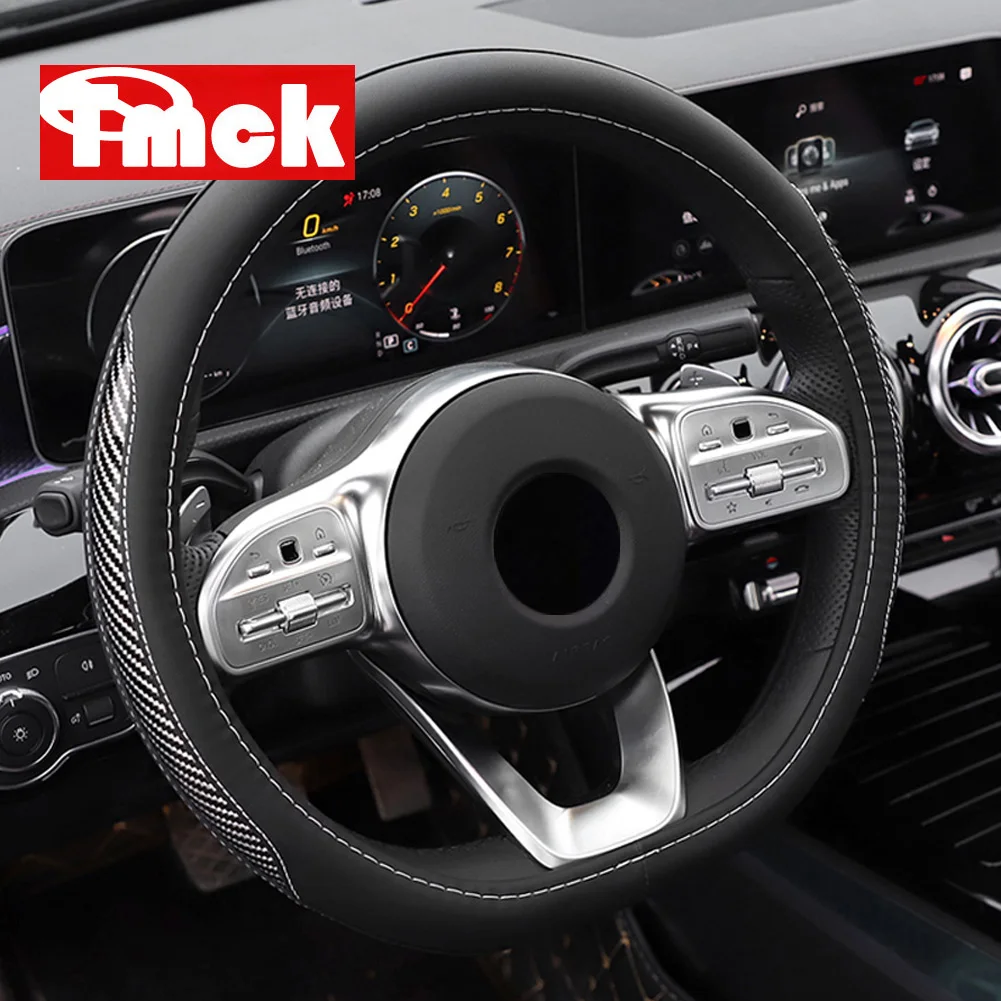 

Для Mercedes Benz CLA G GLC Class C118 G463 G500 X253 GLC300 2020 Защитная крышка для рулевого колеса автомобиля Нескользящая ручка кожа Новинка