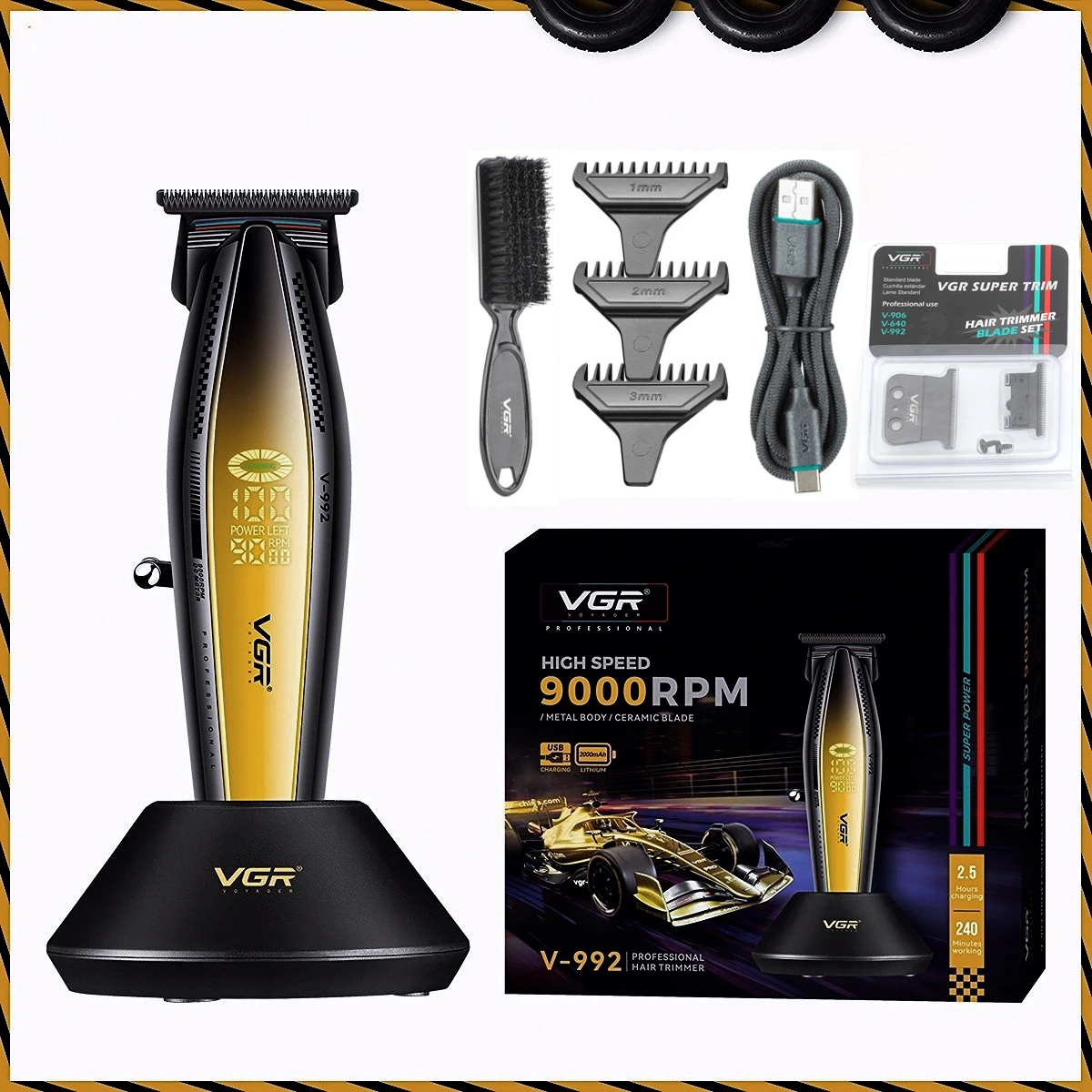 VGR ماكينة حلاقة الشعر رجال ماكينة حلاقة الشعر ماك...