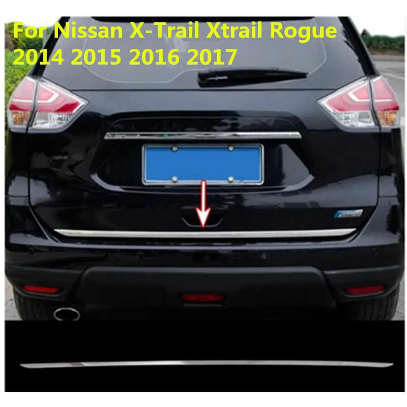 

Подходит для Nissan X-Trail Xtrail Rogue 2014 2015 2016 2017 задний багажник из нержавеющей стали