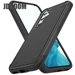 Military Grade Drop - Proof Protection Case - JDKDOM Premium Cover - Galaxy S23+ (Black)