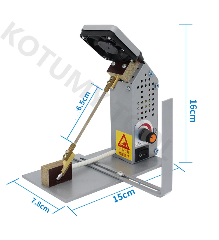 Electric Hot Cutter High-Frequency Manual Ribbon Cutting Machine Hot,  Widely Used in Apparel Clothing, Luggage Bags, Zipper(US Plug)