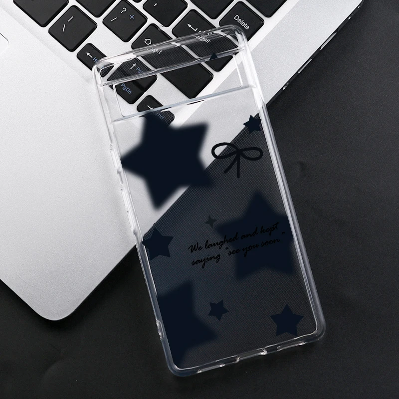 Luxury Super Star Transparent Soft TPU Phone Case