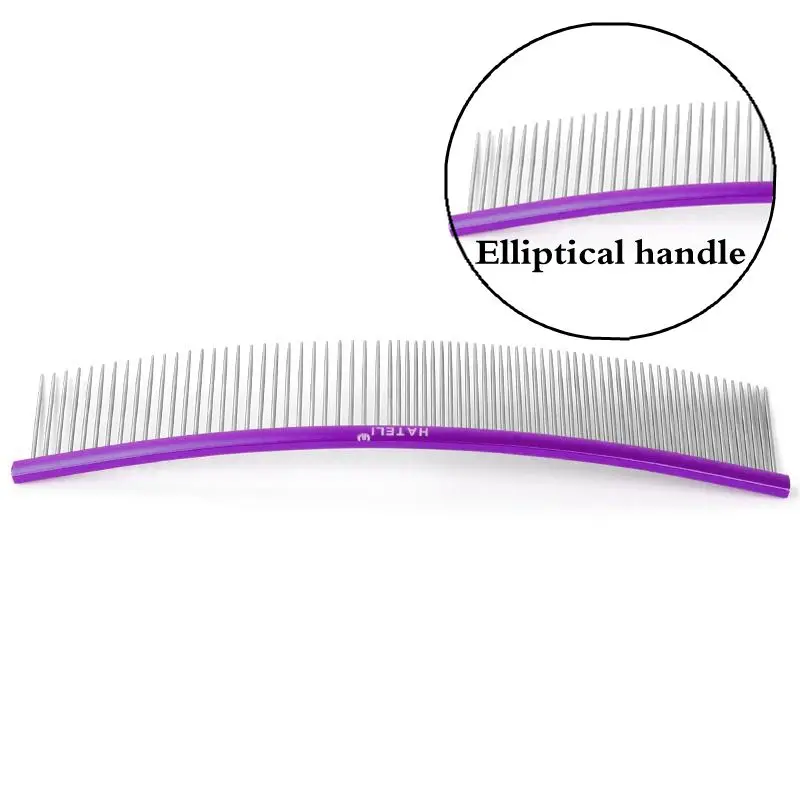 Purple oval handle