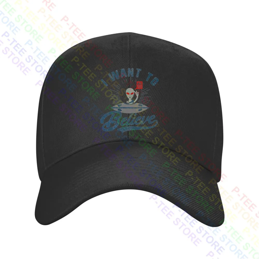 I Want To Believe Alien Ufo X Files Greys Mars Moon Berretto Da Baseball Cappellini Snapback Cappello Da Pescatore Lavorato A Maglia