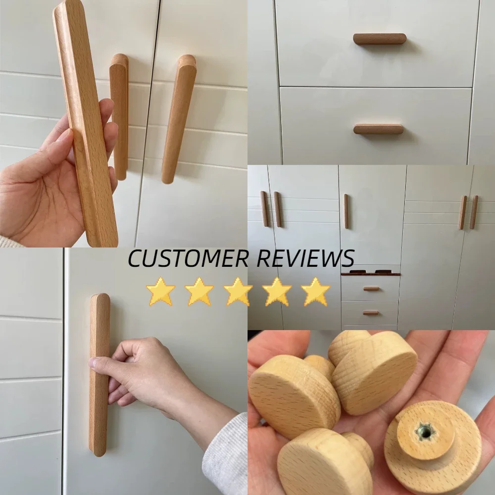 Tiradores Madera De Muebles Pomos De Puerta De Madera, Pomos De Madera, Pomos Redondos Para Cajones, 8 Tiradores De Madera Para Gabinetes, Ganchos De Pared Para Colgar En El Bolso, Pomo De