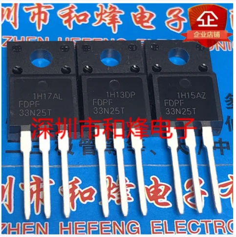 

Free shipping 20PCS 30PCS FDPF33N25T TO-220F 250V 33A