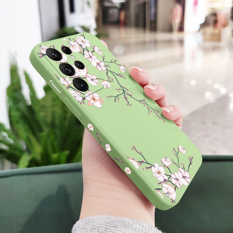 thumbnail image 1 of Plum Blossom Phone Case For Samsung Galaxy S24 S23 S22 S21 S20 Ultra Plus FE S10 S9 S10E Note 20 ultra 10 9 Plus Cover, 1 of 5