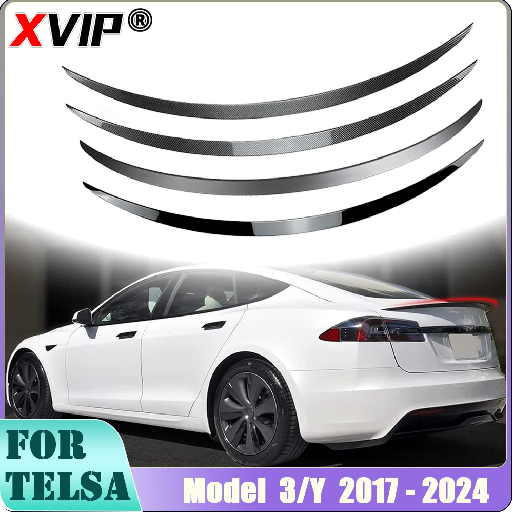 Carbon Fiber Wing Trunk Lid Spoiler Tesla Model 3 17-23 Highland Model Y 21-24 Exterior Accessory car rear wing spoiler car roof spoiler