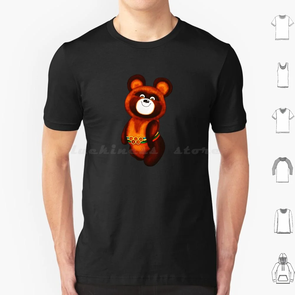 Misha 1980 T Shirt Uomo Donna Bambini 6Xl Teddy Bear Cartoon Retro Classic Vintage Children Children Sweet To Tend 80S Sport 1980