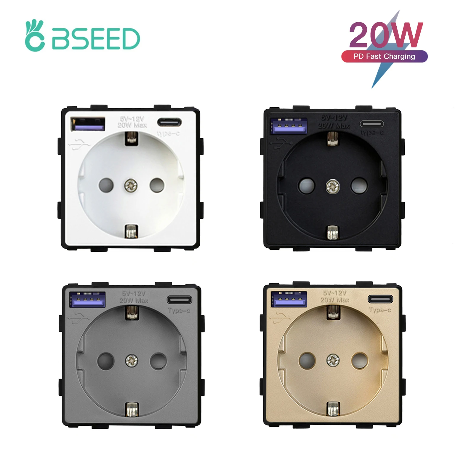 Presa Impermeabile Standard UE Pannello in Vetro con tecnologia