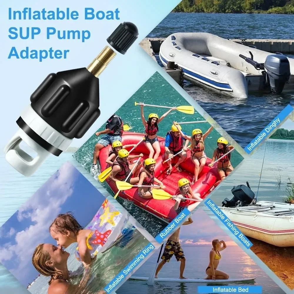 Inflatable Boat SUP Pump Adapter,Premium  Air Sturdy  Air Adapter, Quickly Inflation & Strong Sealing, Paddleboard & Kayak. 6