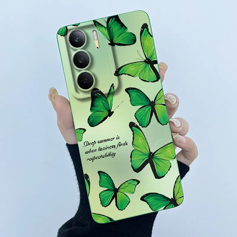 Fashion Simplicity Painting Matte Silicone Phone Case - 6.72'' Bumper Cover