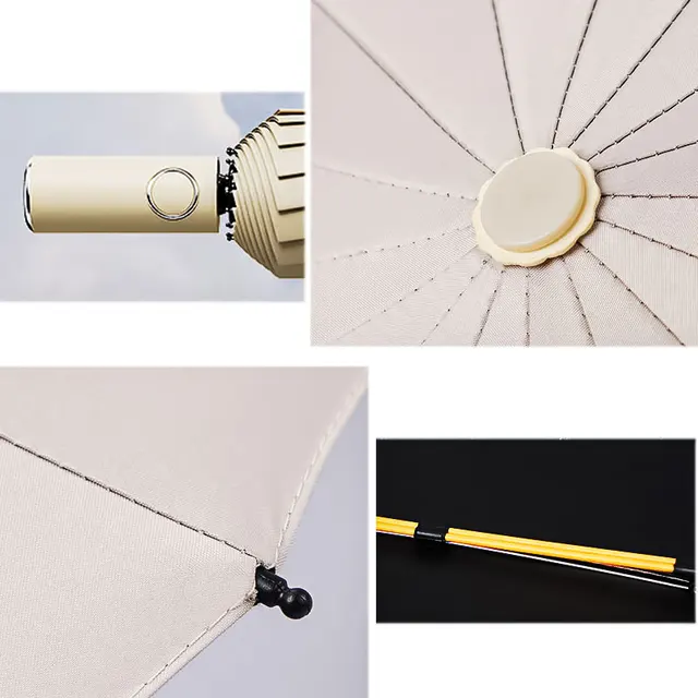 16K Kettős Csontok Nagy Esernyő Férfiak Női Szélálló Kompakt Esernyők Automatikus Hajtogatási Üzleti Luxus Nap Eső Utazás - Image 6