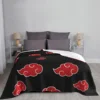 Black and Red Cloud Throw Blanket Decorative Bed Blankets Sofa Blanket Luxury Thicken Blanket 4