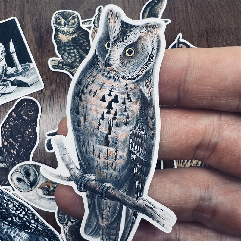 

Vintage Owl Sticker Junk Journal Decorative Stickers Scrapbooking Craft Diary Album School Supplies