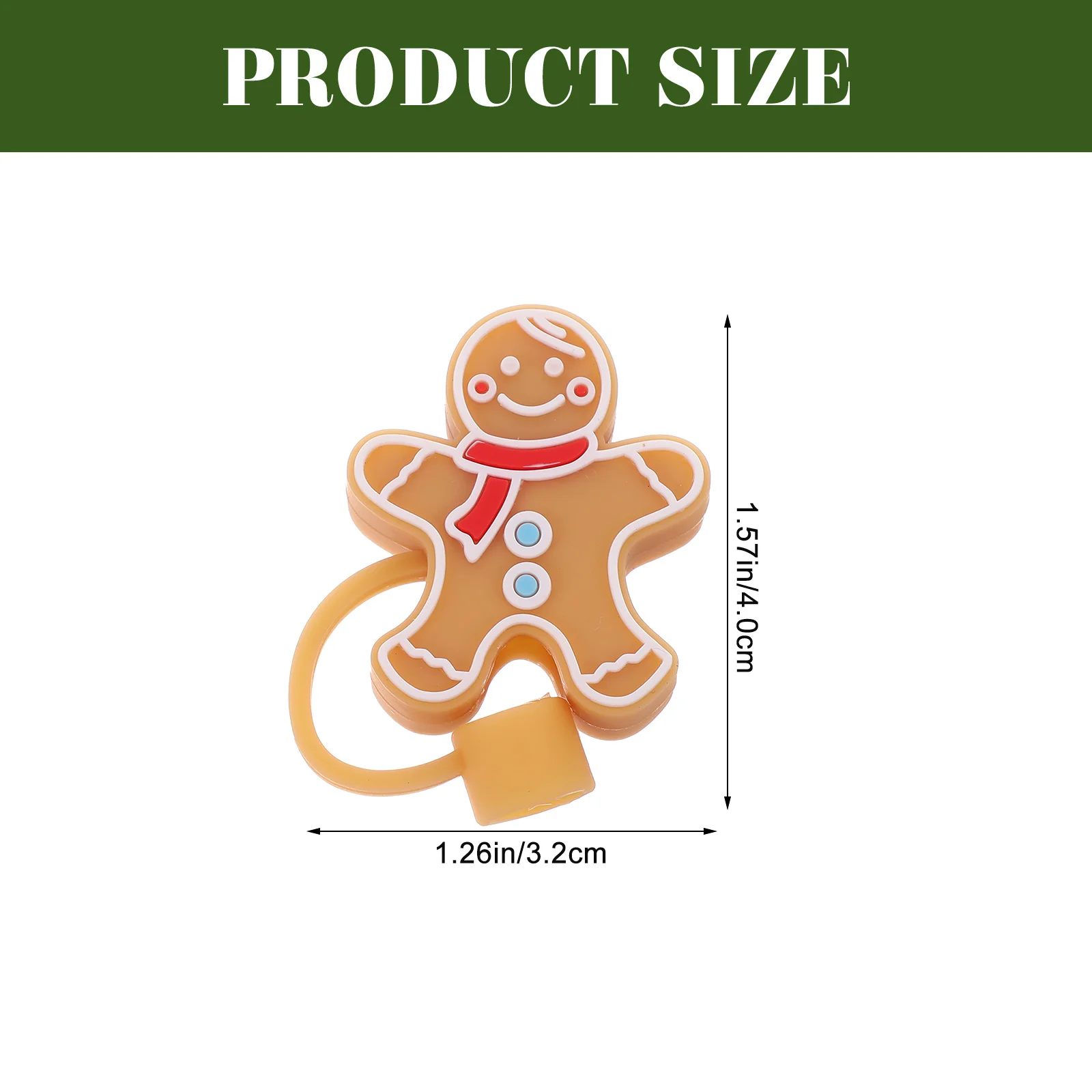 4pcs Creative Christmas Straw Covers For Cup Cute Silicone Shape Drinking Dust Straw Tips Cover Cup Accessories