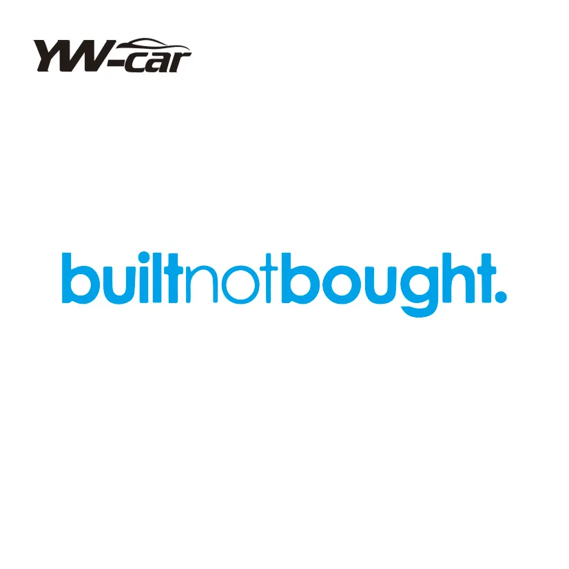

New Design Built Not Bought Car Stickers Funny Sticker On Car Stickers And Decals Rear Window Vinyl Car Styling