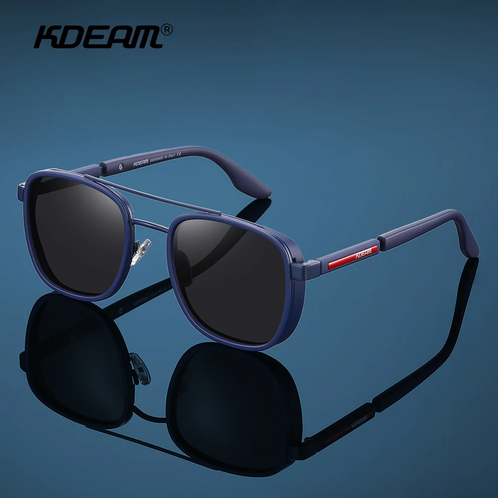 KDEAM Polarized TR90 Men's Fashion Sunglasses with Carrying Box