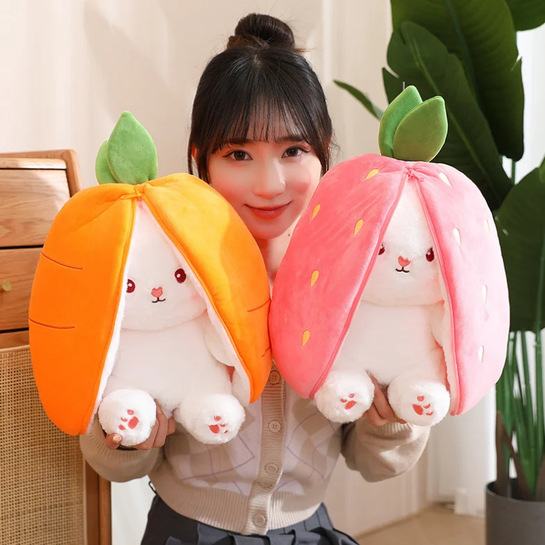 Easter Cute Bunny Plush Baby Toys Long Ears Rabbit Doll Soft Plush Toys Rabbit Stuffed Soft Toy Throw Pillow For Women Children 3