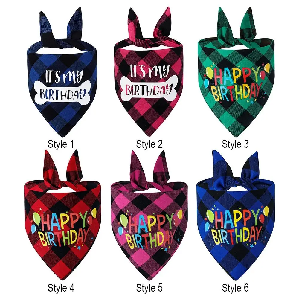 Title 3, Dog Birthday Bandana Its My Birthday Plaid Pupp...