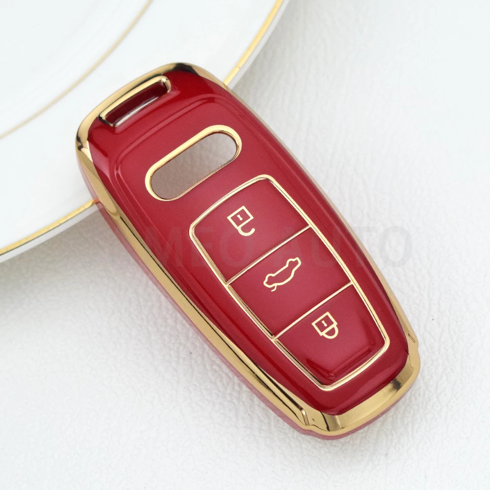 Premium Soft TPU Car Key Case Cover - Auto Styling Protection Shell Holder Accessories