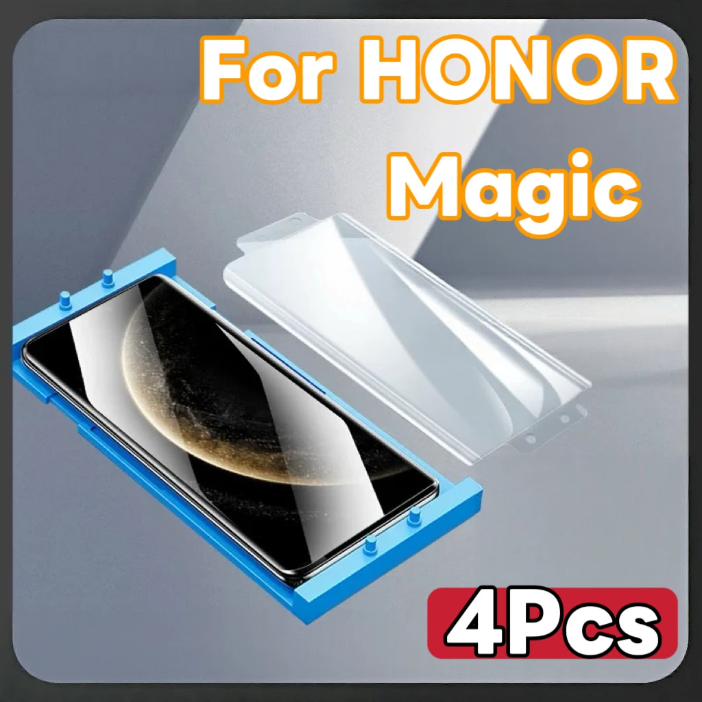 Honorシリーズ用高精細スクリーンプロテクター4枚パック – 非強化ガラス Magic 7 6 5 4 3 Honor 400 300 200 100 Pro