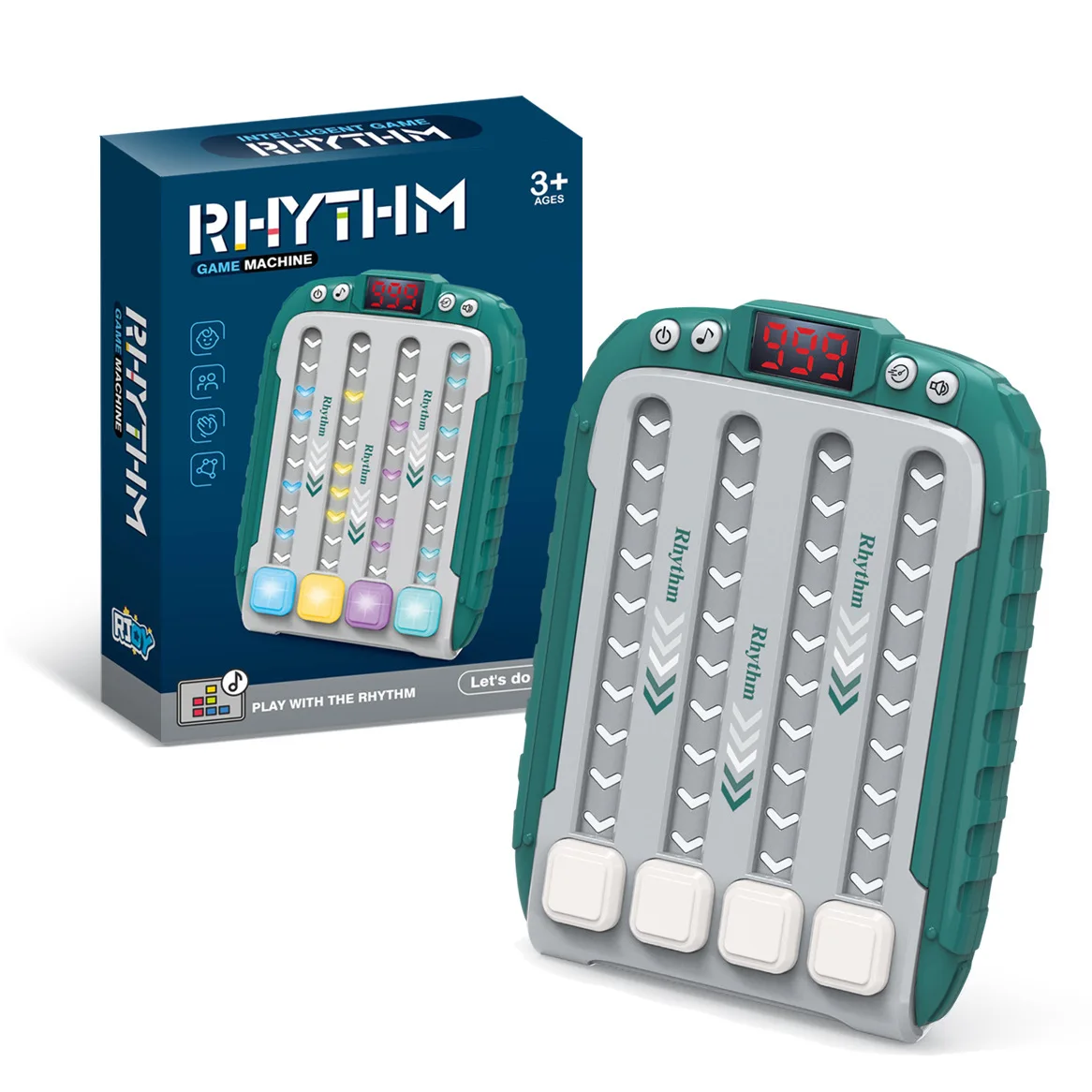 Electronic Music Rhythm Game Machine toy Fast Press Quick Push Game Console Fidget Toys Handheld Puzzle Sensory Toys gifts