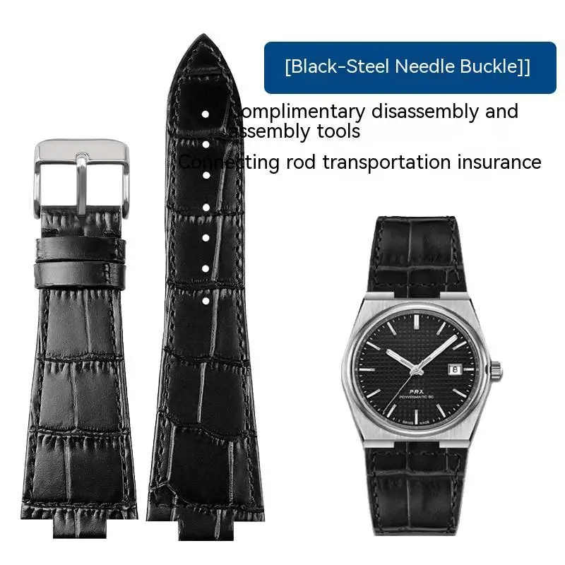 Genuine Leather Watch Strap For Tissot 1853 Prx Series Super