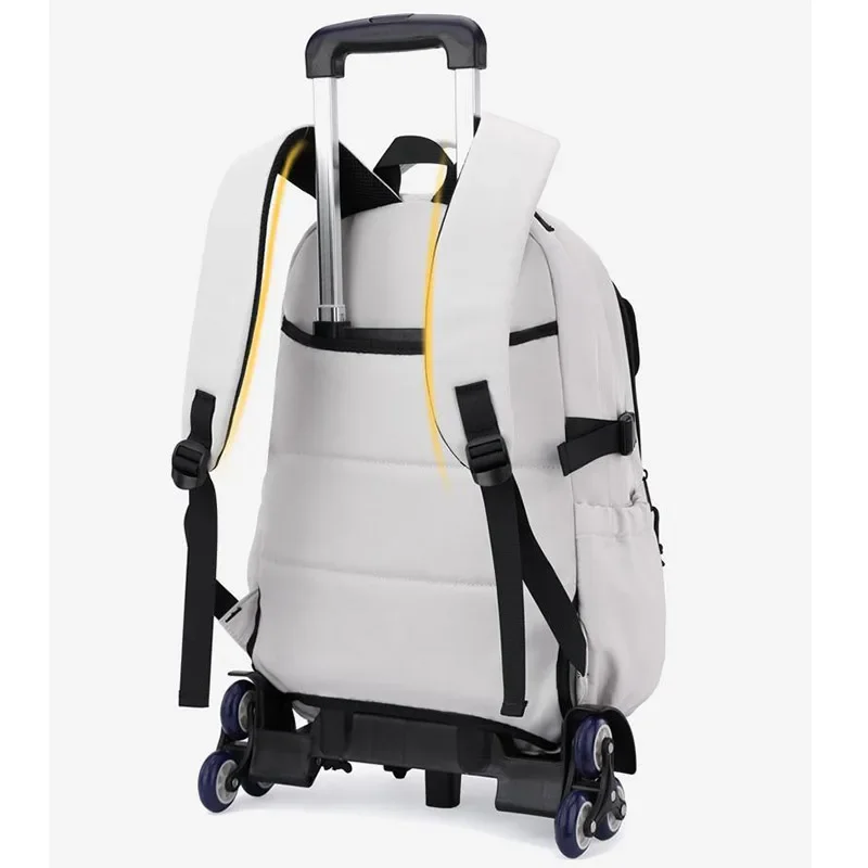 Nuovo zaino con ruote per ragazzi Zaino con ruote Trolley Borsa da scuola per adolescenti Zaino con ruote elementari Mochilas Escolares 5