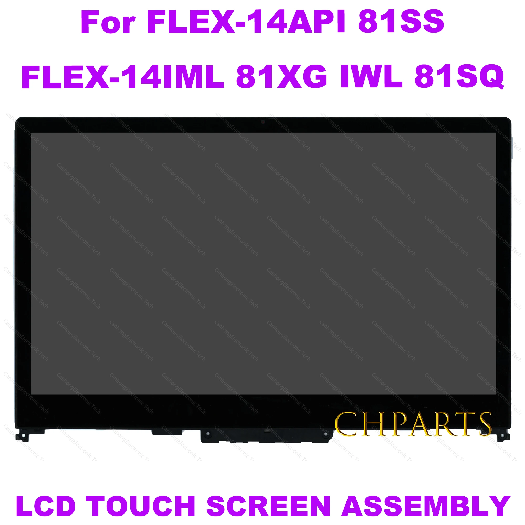 

14,0 "ЖК-сенсорный экран с цифровым преобразователем в сборе для Lenovo Iideapad FLEX-14API 81SS FLEX-14IML 81XG IWL 81SQ LCD Touch