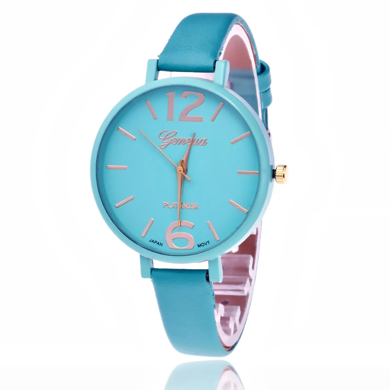 Womens Watch Silicone Casual Quartz Simple Brand WOKAI Crystal Relogio Feminino