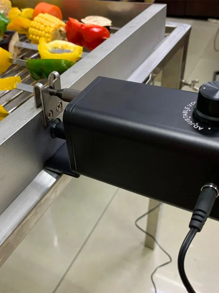 Grille motor, rotating spit grill, adjustable speed 3-12V kebab grill  shawarma machine 2