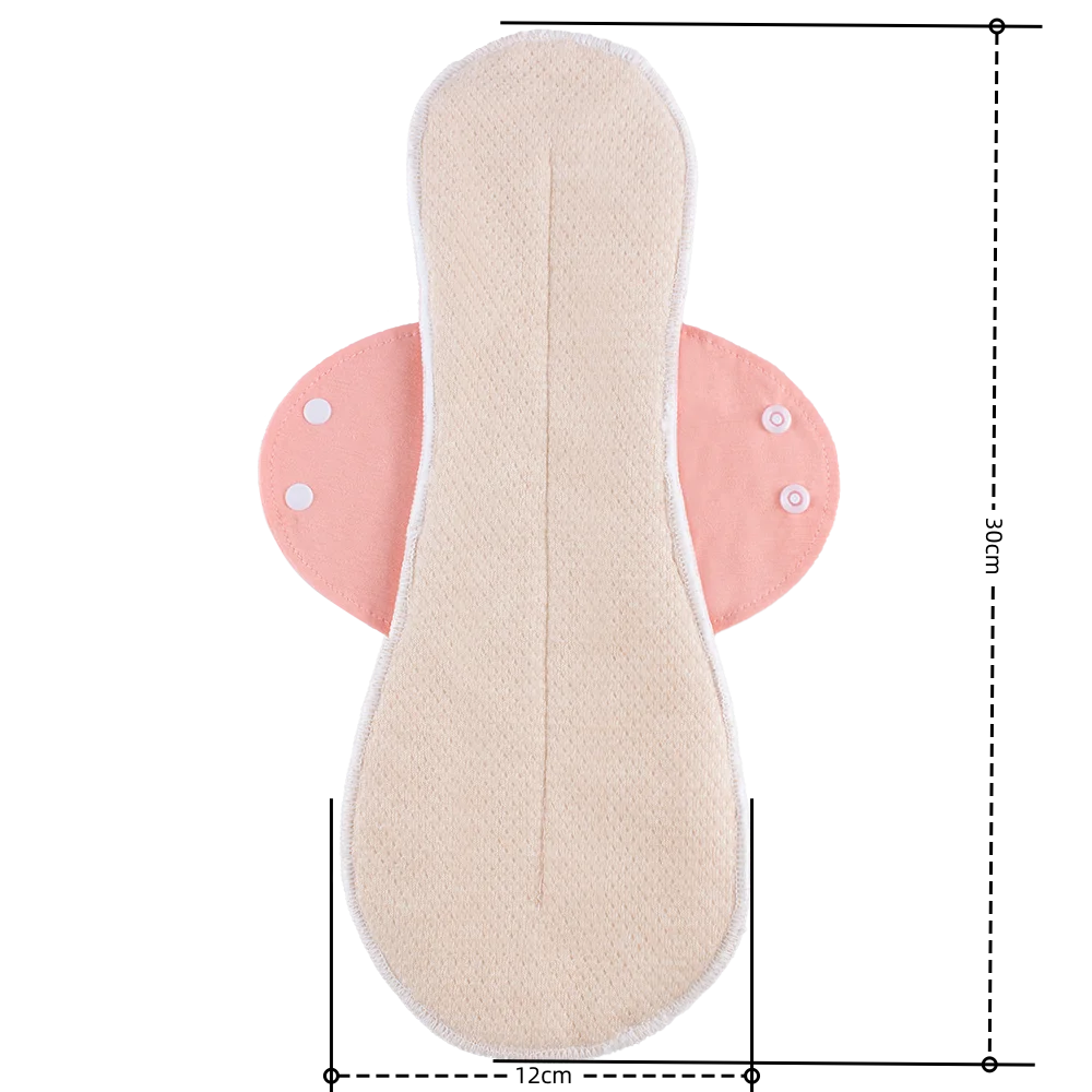 Aio 12&times;30cm Leak-proof & Breathable Postpartum Sanitary Pad for Women During Menstruation Reusable Menstrual Pads Size S Code