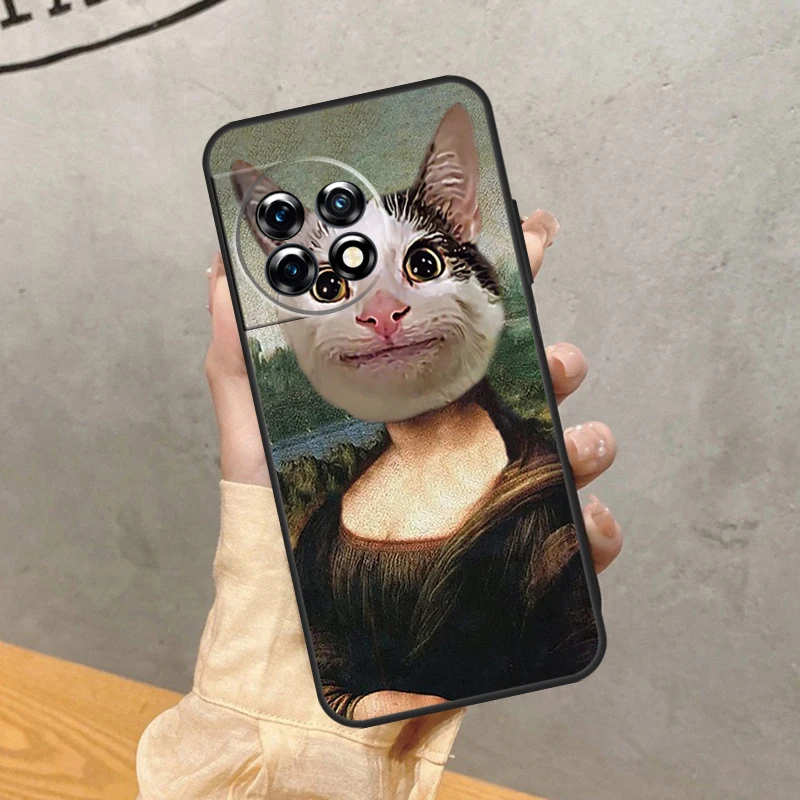 Beluga Cat Meme Face Smiling Case For OnePlus 11 8 9 10 Pro 8T 9R