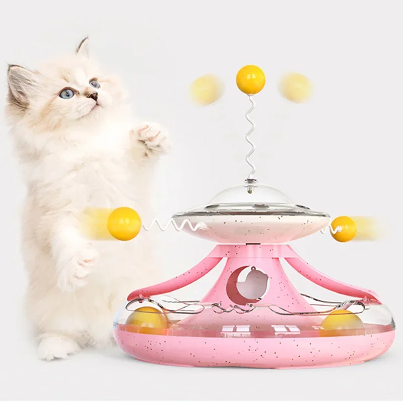 

Неваляшка для маленькой кошки, трек, вращающаяся игрушка для кошки, аксессуары для бейсбола, товары для домашних животных, игрушки для облегчения усталости и скуки