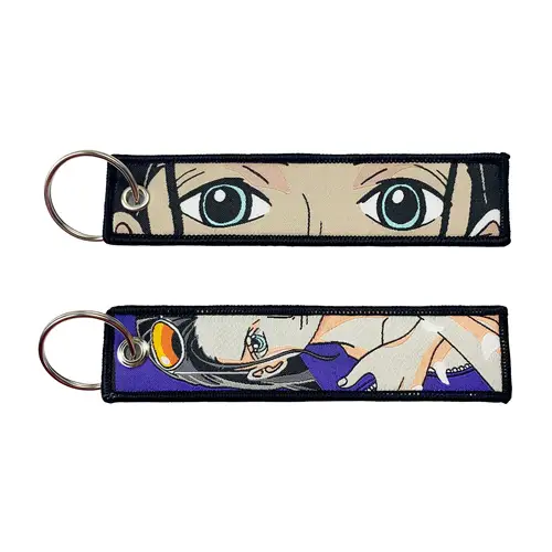 One Piece Anime Key Chains with Cute Jet Manga Embroidery Fashion Key Tag for Jewelry Accessory Key Ring Holder Gift Anime Fans - Image 21