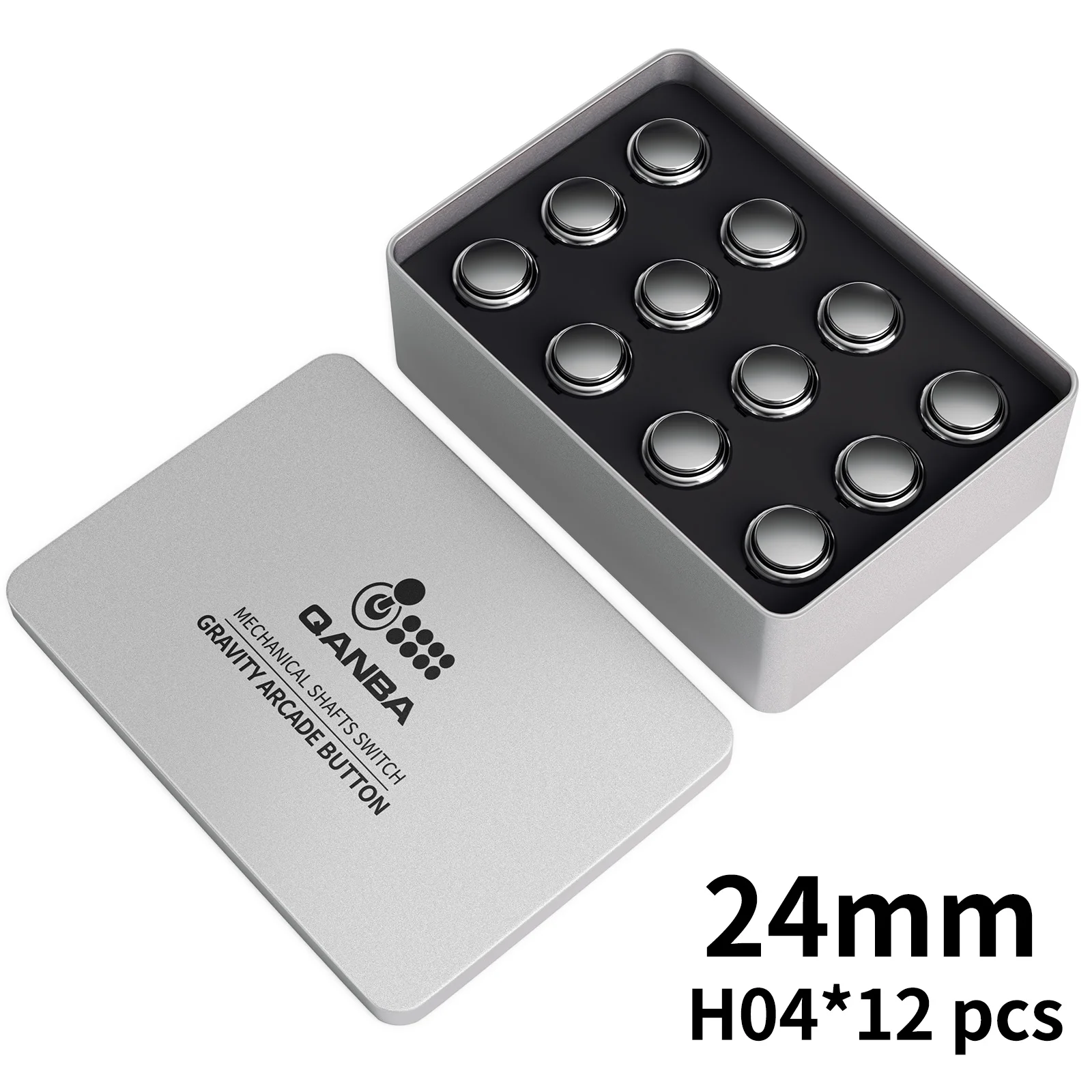 QANBA Gravity KS Arcade buttons metallic color 24mm