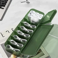 Portable Anti-deformed Power Strip Wire Case Dustproof PP Transparent Damp-proof with Cover Desktop Cable Organizer for Home 2