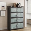 Nordic Aluminum Alloy Kitchen Cabinets for Kitchen Furniture Storage Cabinet Multifunction Upscale Multilayer Household Cupboard 2
