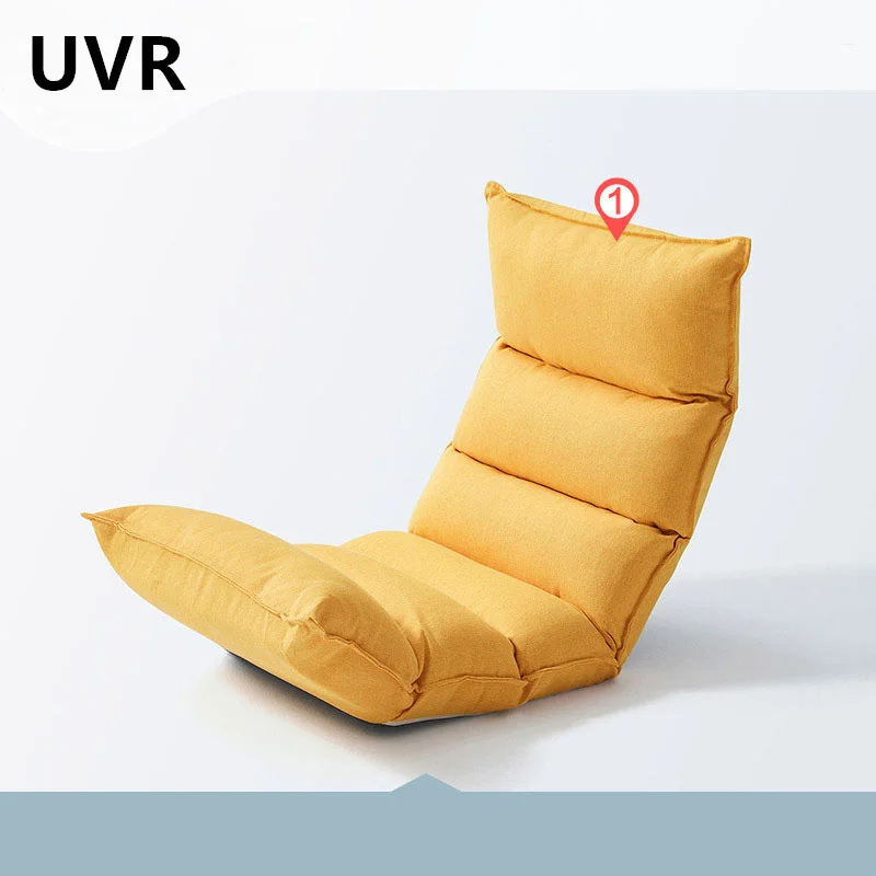UVR 레이지 소파 싱글 접이식 다다미 싱글 소형 등받이 의자, 거실 소파 침대 발코니 창문 안락 의자, 독서 의자