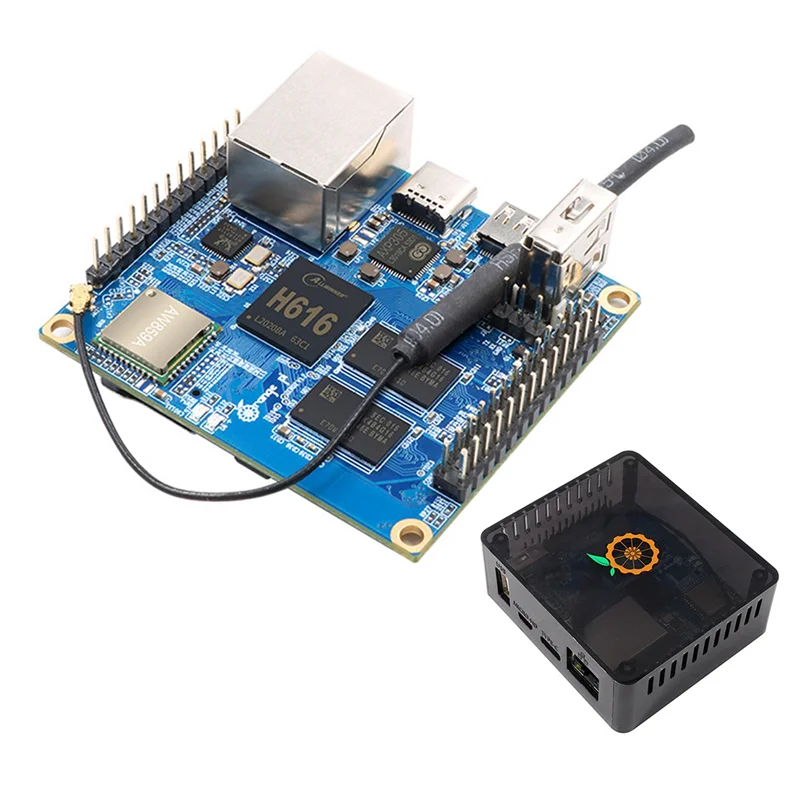 Orange Pi Zero2   + ̽, 1GB DDR3 RAM Allwinner H616 ⰡƮ LAN WiFi BT5.0,  ȵ̵ 