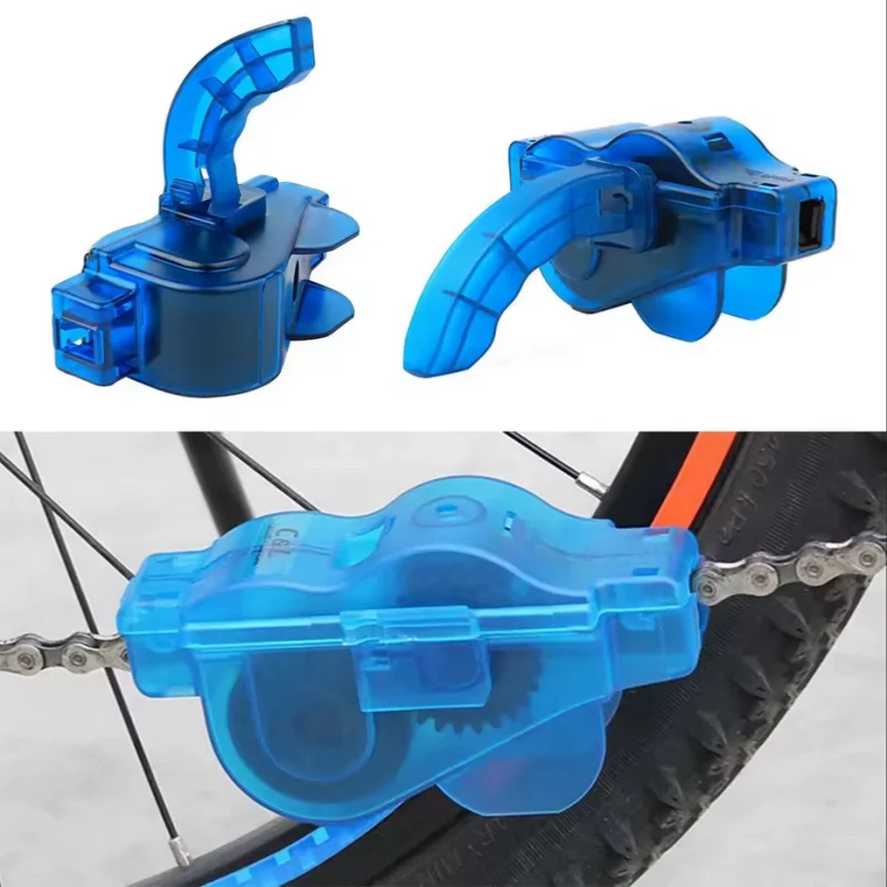 Portable Bicycle Chain Cleaner Bike Brushes Scrubber Wash Tool Mountain ...